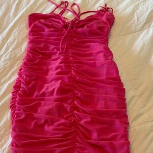 Princess Polly Hot Pink Mini Dress